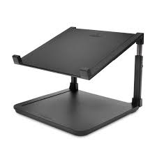 Smart Fit Laptop Riser with Wireless Phone Charging Pad - Laptop stand - 15.6-inch - black
