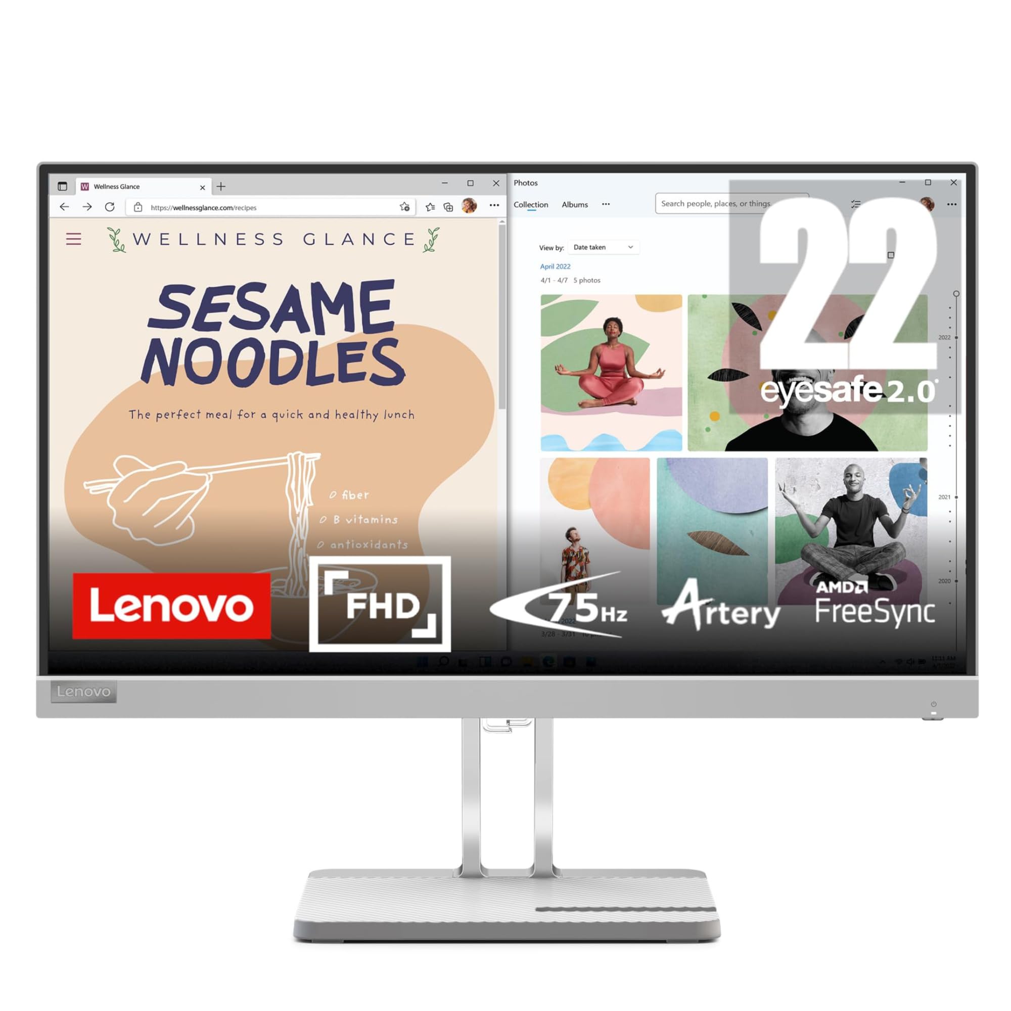 Lenovo 21.5 inch monitor