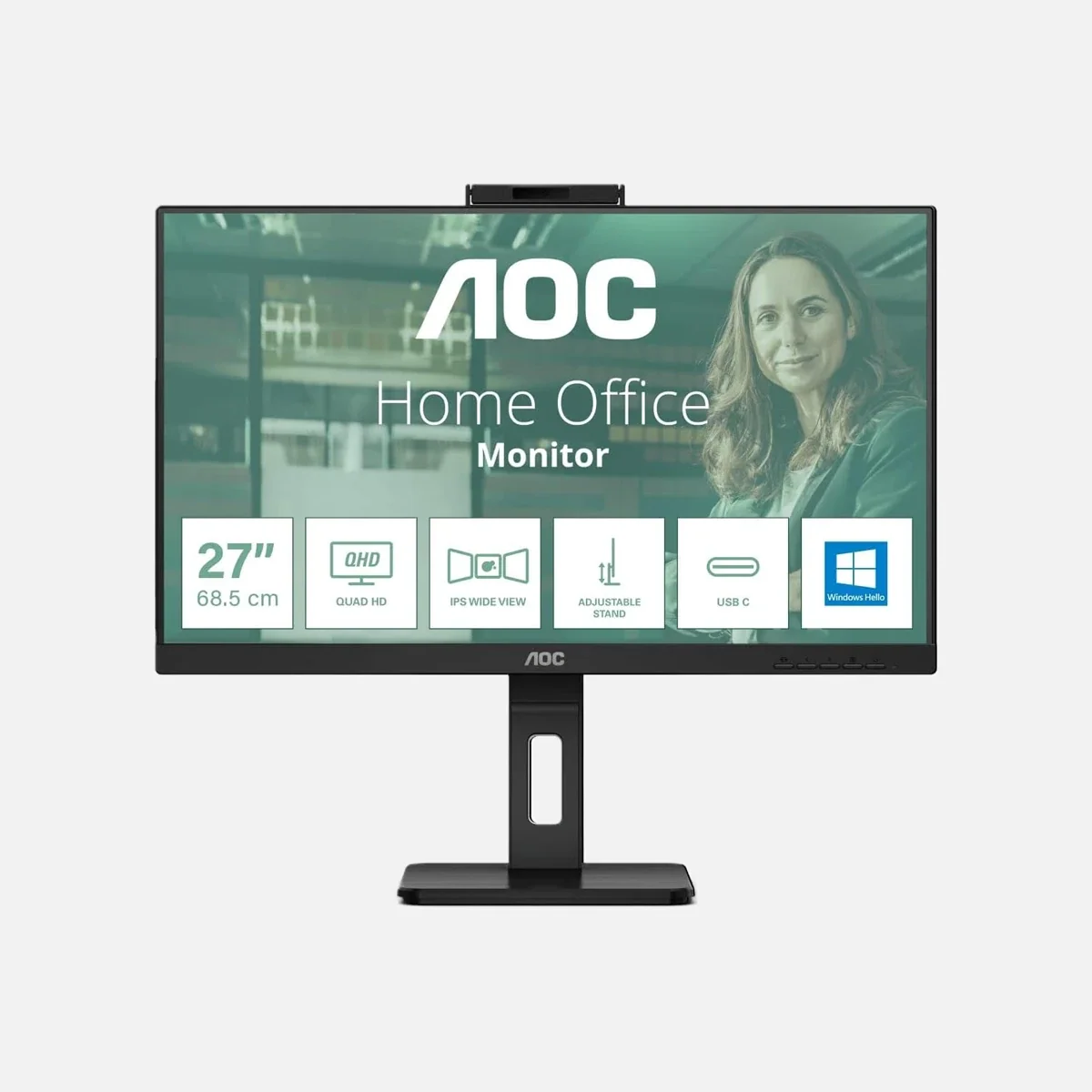 AOC 27 inch monitor with 1.2m HDMI cable